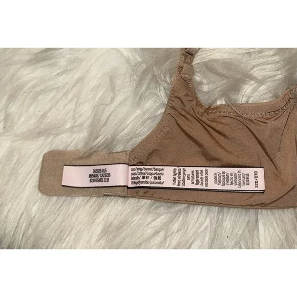 Victorias Secret T-Shirt Lightly Lined Wireless Bra Womens 32D Beige - Picture 7 of 7